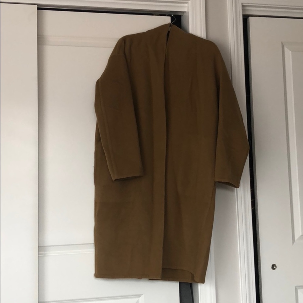 vince camel button coat